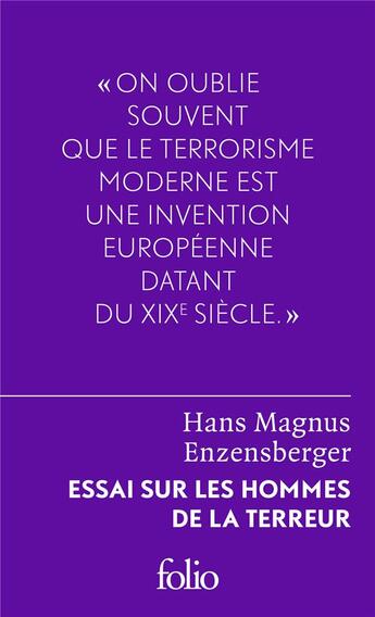 Couverture du livre « Le perdant radical ; essai sur les hommes de la terreur » de Hans Magnus Enzensberger aux éditions Folio