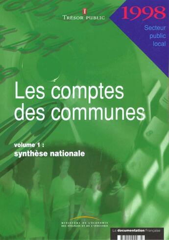 Couverture du livre « Les comptes de communes t.1 ; synthese nationale » de  aux éditions Documentation Francaise