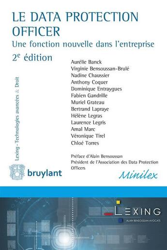 Couverture du livre « Le data protection officer » de Aurélie Banck aux éditions Bruylant