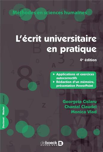 Couverture du livre « L'écrit universitaire en pratique » de  aux éditions De Boeck Superieur