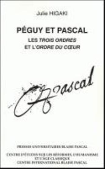 Couverture du livre « Peguy et pascal - les 