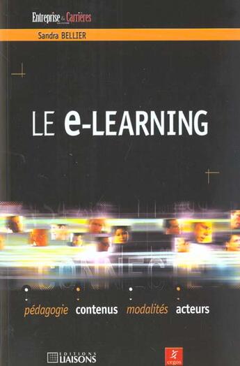 Couverture du livre « E-Learning » de Sandra Bellier aux éditions Liaisons