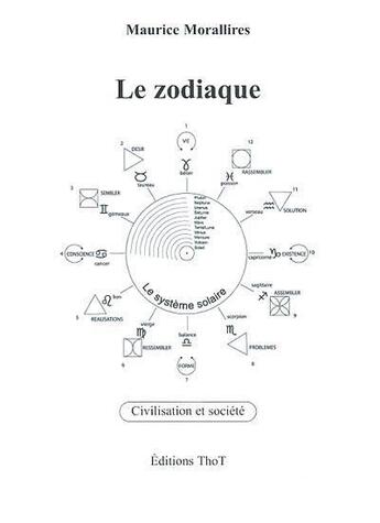 Couverture du livre « Le zodiaque » de Maurice Morallires aux éditions Editions Thot