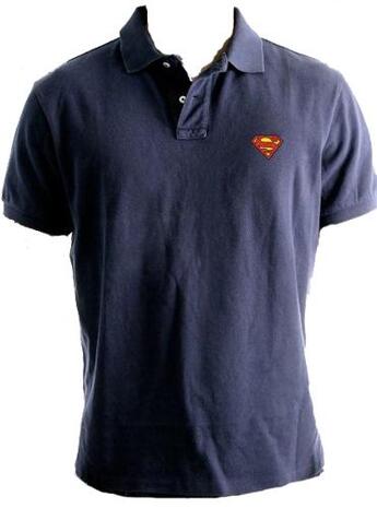 Couverture du livre « Polo superman logo navy l » de  aux éditions Cotton Division