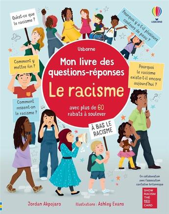 Couverture du livre « Mon livre des questions-réponses ; le racisme » de Jordan Akpojaro et Ashley Evans aux éditions Usborne