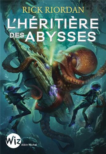 Couverture du livre « L'héritière des abysses » de Rick Riordan aux éditions Albin Michel