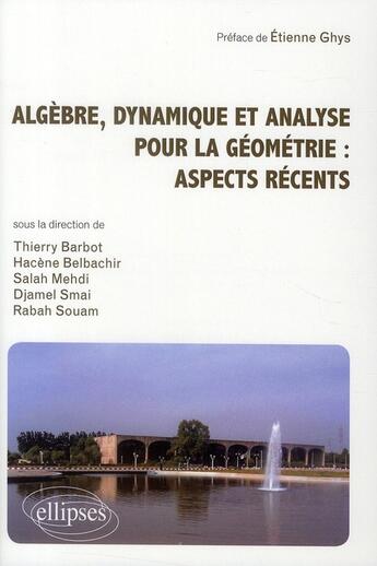 Couverture du livre « Algèbre, dynamique et analyse pour la géometrie : aspects récents » de  aux éditions Ellipses