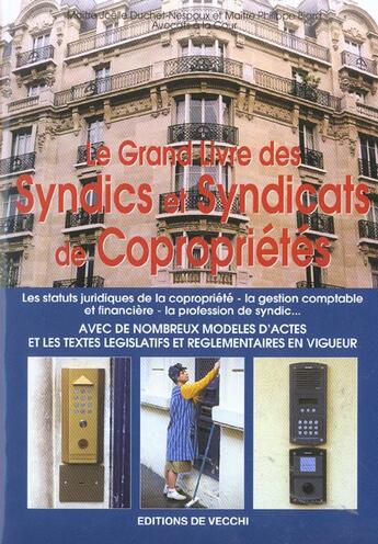 Couverture du livre « Grand livre des syndics de copropriete (le) » de Duchet Nespoux aux éditions De Vecchi