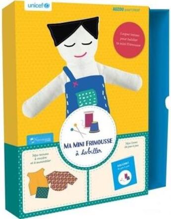 Couverture du livre « Ma mini frimousse à habiller (en collaboration avec unicef) » de  aux éditions Philippe Auzou