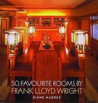 Couverture du livre « 50 favourite rooms by frank lloyd wright » de Maddex Diane aux éditions Thames & Hudson