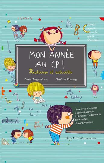 Couverture du livre « Mon année en CP ; histoires et activités » de Susie Morgenstern et Christine Roussey aux éditions La Martiniere Jeunesse