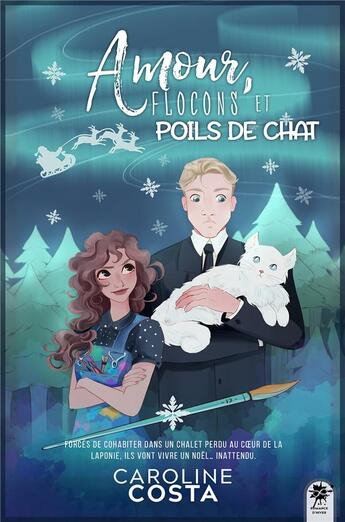 Couverture du livre « Amour, flocons et poils de chat » de Caroline Costa aux éditions Collection Infinity