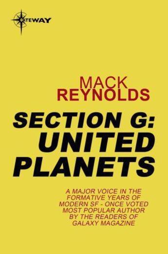 Couverture du livre « Section G: United Planets » de Mack Reynolds aux éditions Orion Digital