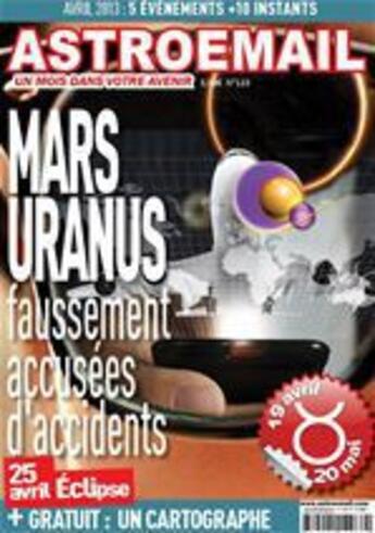 Couverture du livre « Astroemail 123 ; avril 2013 » de Claude Thebault aux éditions Astroemail
