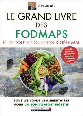 Couverture du livre « Le grand livre des fodmaps et de tout ce qu'on digère mal » de Pierre Nys aux éditions Leduc