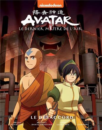 Couverture du livre « Avatar, le dernier maître de l'air Tome 3 : le désaccord » de Gene Luen Yang et Michael Dante Dimartino et Gurihiru et Bryan Konietzko aux éditions Hachette Comics