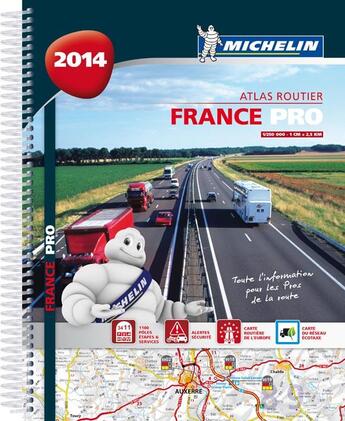 Couverture du livre « Atlas france professionnel 2014 » de Collectif Michelin aux éditions Michelin