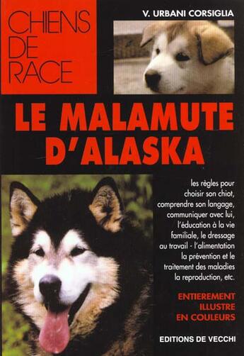 Couverture du livre « Malamute d'alaska » de Urbani Corsiglia aux éditions De Vecchi