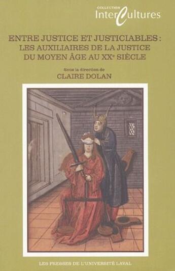 Couverture du livre « Entre justice et justiciables » de Claire Dolan aux éditions Presses De L'universite De Laval