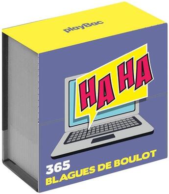 Couverture du livre « Mini calendrier : 365 blagues de boulot » de  aux éditions Play Bac