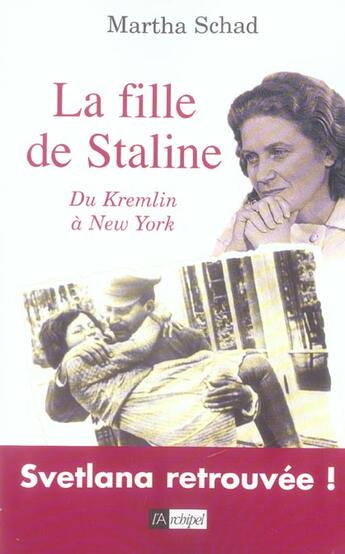 Couverture du livre « La Fille De Staline » de Schad-M aux éditions Archipel