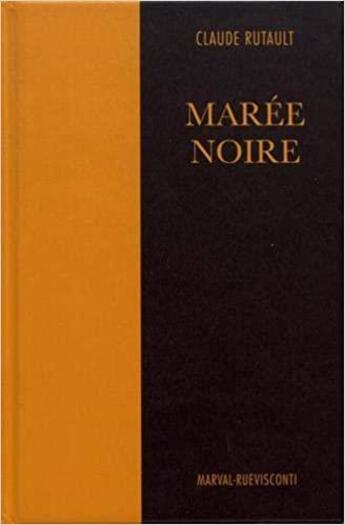 Couverture du livre « Série noire » de Claude Rutault aux éditions Marval