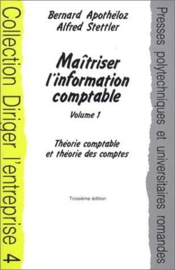 Couverture du livre « Maitriser L'Informatique Comptable » de Apotheloz aux éditions Ppur