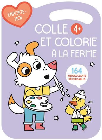 Couverture du livre « 4+ violette colle et colorie » de  aux éditions Yoyo Books