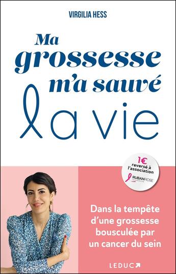 Couverture du livre « Ma grossesse m'a sauvé la vie : Dans la tempête dune grossesse bousculée par un cancer du sein » de Virgilia Hess aux éditions Leduc