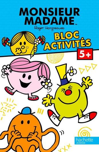 Couverture du livre « Monsieur madame - bloc activites 5+ » de  aux éditions Hachette Jeunesse