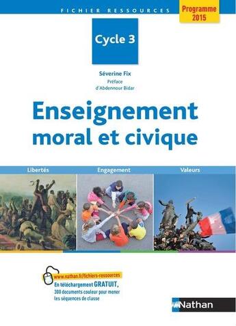 Couverture du livre « Enseignement moral et civique à l'école » de  aux éditions Nathan