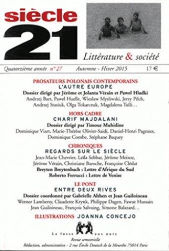 Couverture du livre « Dossier prosateurs polonais contemporains » de  aux éditions La Fosse Aux Ours