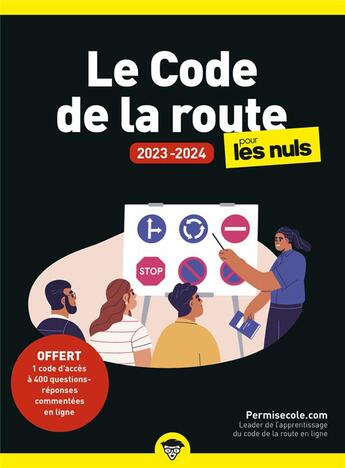Couverture du livre « Le code de la route (édition 2023/2024) » de Permisecole.Com aux éditions First