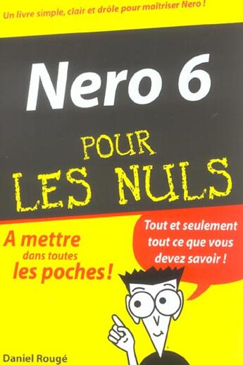 Couverture du livre « Nero 6 pour les nuls » de Daniel Rouge aux éditions First Interactive