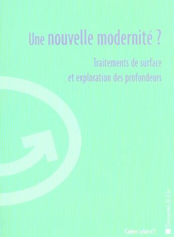 Couverture du livre « Une nouvelle modernite » de  aux éditions Descartes & Cie