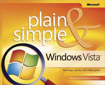 Couverture du livre « Microsoft Windows Vista Plain and Simple » de Marianne Moon aux éditions Microsoft Press