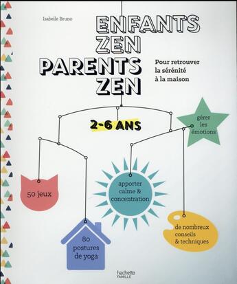 Couverture du livre « Enfants zen, parents zen » de Isabelle Bruno aux éditions Hachette Pratique