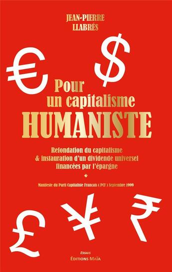 Couverture du livre « Pour un capitalisme humaniste » de Jean-Pierre Llabrés aux éditions Editions Maia