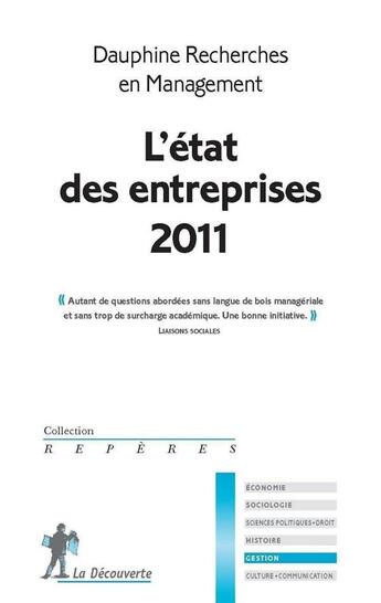 Couverture du livre « L'etat des entreprises 2011 » de Dauphine Recherches aux éditions La Decouverte