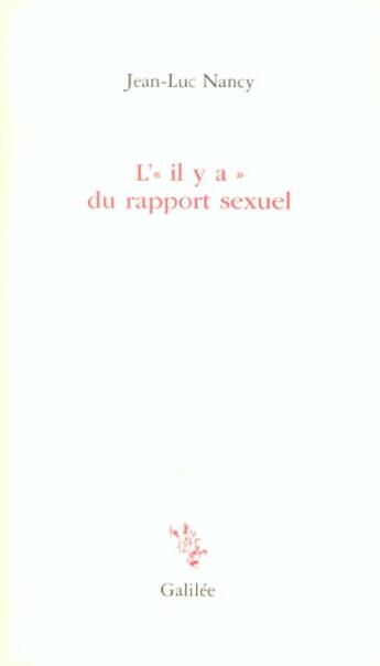 Couverture du livre « L'