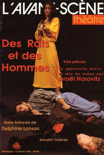 Couverture du livre « Des rats et des hommes » de Israel Horovitz aux éditions Avant-scene Theatre