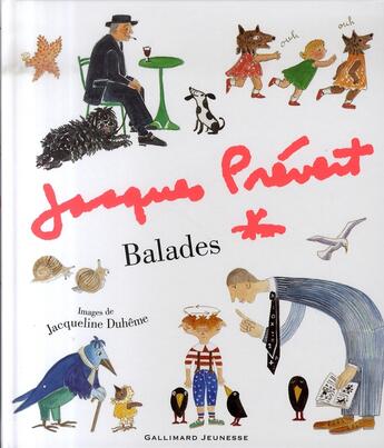 Couverture du livre « Balades » de Jacques Prevert aux éditions Gallimard-jeunesse