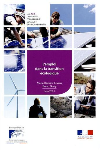 Couverture du livre « Les emplois de la transition écologique » de Conseil Economique aux éditions Documentation Francaise