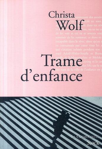 Couverture du livre « Trâme d'enfance » de Wolf-C aux éditions Stock