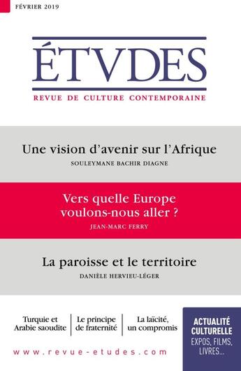 Couverture du livre « Etudes 4257 - fevrier » de  aux éditions Ser