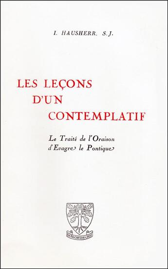 Couverture du livre « Les leçons d'un contemplatif » de Evagre Le Pontique aux éditions Beauchesne