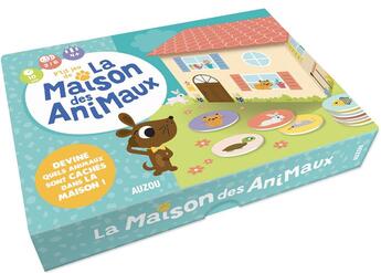 Couverture du livre « P'tit jeu de la maison des animaux » de Sylvain Menager/Caro aux éditions Philippe Auzou