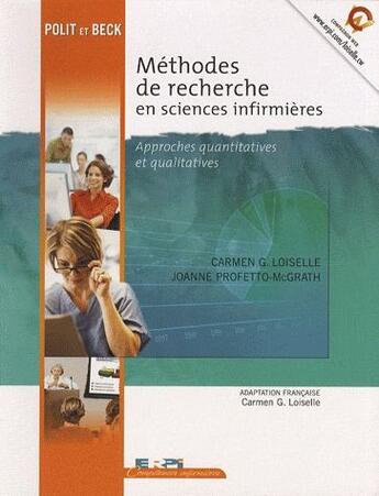 Couverture du livre « Méthodes de recherches en sciences infirmières » de  aux éditions Renouveau Pedagogique