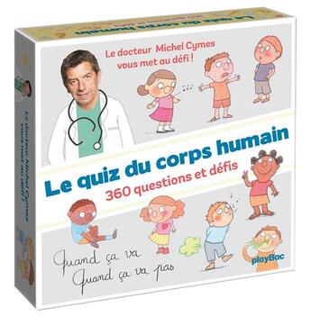 Couverture du livre « Coffret le quiz du corps humain de Cymes » de Michel Cymes aux éditions Play Bac