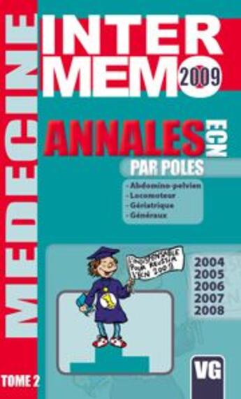 Couverture du livre « Annales pour pôles 2004 à 2008 t.2 » de  aux éditions Vernazobres Grego